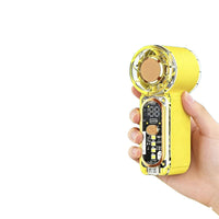 X699 Mini Handheld USB Rechargeable Fan with LED Light for Outdoor Portable Cooling