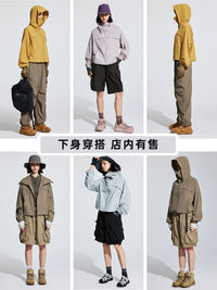Tnv Cooling Yarn Sun Protection Cape Jacket Lightweight Quick-Dry Breathable with Large Brim