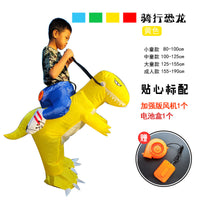 Inflatable Dinosaur Rider Costume for Halloween Role Play and Performances