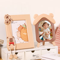 Creative Cartoon Photo Frame for Desktop or Wall Mount, Nordic Style Picture Holder for Kids' Room Decor