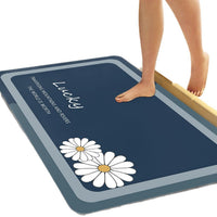 Modern Diatomaceous Earth Bath Mat - Super Absorbent, Quick Dry, Non-Slip Bathroom Floor Mat