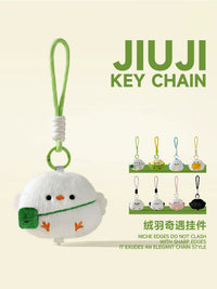 Garlic Bird Plush Keychain Pendant Cute Owl Parrot Couple Bag Charm Backpack Ornament Gift