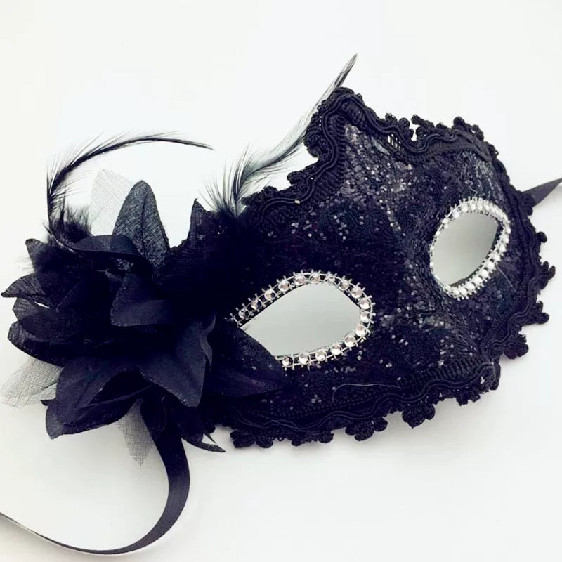 Halloween Masquerade Half-Face Mask for Women and Kids - Princess Cosplay Party & Runway Show