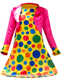 Adult Clown Costume Set for Halloween & Masquerade Parties
