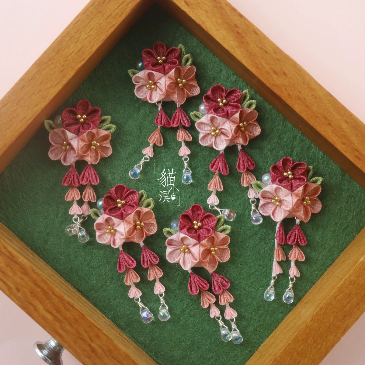 Doll Kimono Hairpin Tsumami Kanzashi Hair Accessory for BJD OB11 GSC OB27 Dolls