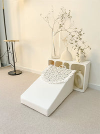 Glutinous Rice Pet Stairs Steps for Small Dogs and Cats, Bedside Ramp Ladder for Easy Access to Beds and Sofas
