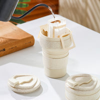 Collapsible Silicone Travel Mug with Lid - Portable Outdoor Coffee & Tea Cup