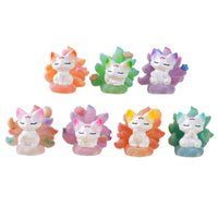 Mythical Nine-Tailed Fox Resin Desktop Ornament