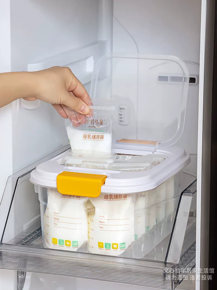 Breast Milk Storage Box for Refrigerator, Freezer, and Fresh-Keeping