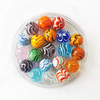 16mm Handmade Luminous Glass Marbles for Games and Decoration