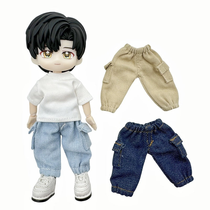 OB11 YMY BJD Doll Overalls with Pockets for 1/12 Scale Dolls