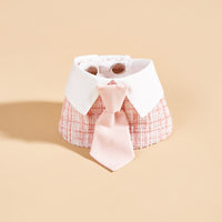 Tanpopo Striped Cartoon Pet Bandana with Bowtie for Dogs