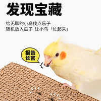 Parrot Chew Cardboard Toy for Boredom Relief and Beak Grinding