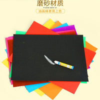 8K 4K 16K A4 Colored and Black Sandpaper for Kids' Art and Graffiti