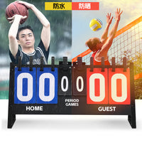 Multi-Sport Scoreboard for Basketball, Table Tennis, Badminton - Red/Blue