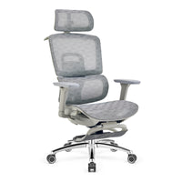 Ergonomic Office Chair with Reclining Backrest and Lumbar Support for Dormitory and Computer Desk