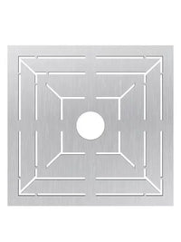 Stainless Steel Floor Drain Tile Hole Locator and Measuring Ruler for Construction