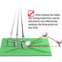 Golf Swing Practice Mat with Trajectory Feedback for Indoor Training