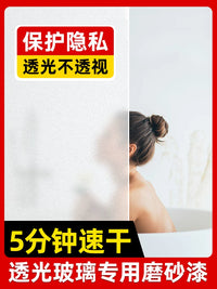 Privacy Frosted Glass Paint for Bathroom Windows and Doors, Opaque Glazed Tile Art Paint
