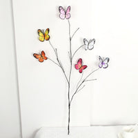 Artificial 6-Head Butterfly Orchid Branch for Floral Arrangements and Landscaping