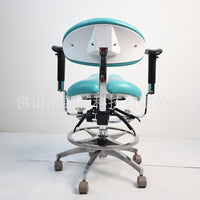 Ergonomic Saddle Stool with Backrest for Salon, Spa, and Medical Use