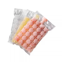 Disposable Self-Sealing Ice Cube Bags for Home Use - Convenient Ice Making Molds for Freezing Ice Blocks