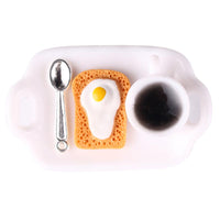 Miniature French Breakfast Set Dollhouse Food Model 1:12 Scale DIY Accessories