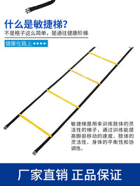 Agility Ladder Training Set with Cones and Resistance Parachute/Bands for Soccer and Speed Training
