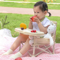 Portable Baby Camping Folding High Chair with Tray for Outdoor and Travel