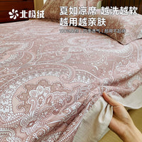 Luxury Thickened Pure Cotton Bed Sheet Single Piece for Dormitory