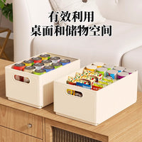 Foldable Desktop Storage Box for Snacks, Toys, and Sundries - Thickened Plastic Drawer Organizer Basket