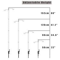 Portable Folding Aluminum Alloy Camping Lantern Stand for Outdoor Lighting