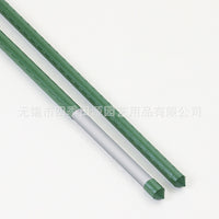 Garden Plant Support Stakes, 11mm Plastic-Coated Steel Pipe for Climbing Plants, 25-Pack