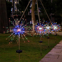 Solar Powered Outdoor Firework String Lights for Garden Patio Pathway Decoration