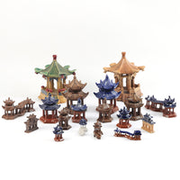 Aquarium Landscape Ceramic Pavilion Ornament for Fish Tank Decor