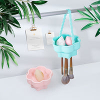 Makeup Brush Cleaner Bowl with Drying Rack and Sponge Holder