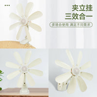 Mini Portable Clip-on Desk Fan with Strong Airflow for Office, Dorm, and Home