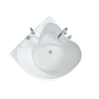 Japanese Style Corner Bathtub Freestanding Seamless Acrylic Small Mini Soaking Tub for Bathroom