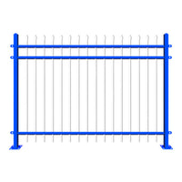 Heavy-Duty Steel Fence Panel for Schools, Factories, and Gardens - Customizable Security Barrier