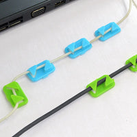 Self-Adhesive Cable Clips for Desk and Wall Organization