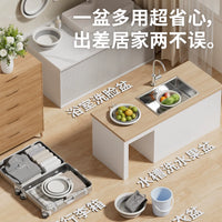 Foldable Portable Wash Basin for Laundry, Travel, and Outdoor Use - Large Capacity, Thickened Design