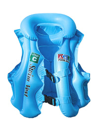 Kids' Inflatable Buoyancy Swim Vest with Armbands - Thickened Learning Swimming Aid Anti-Flip Life Jacket
