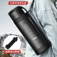 Fuguang Large Capacity Stainless Steel Insulated Water Bottle for Travel and Outdoor, 1.9L-2.2L