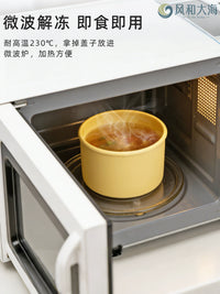 Silicone Food Storage Container with Lid, Microwave and Freezer Safe, Portable for Soup, Baby Food, and Meal Prep