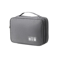Travel Electronic Organizer Bag Set - Oxford Cloth Cable, Power Bank, and Underwear Storage