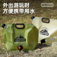 Portable 8L Collapsible Water Bag for Outdoor Camping & Car Use, Food-Grade Soft Water Container