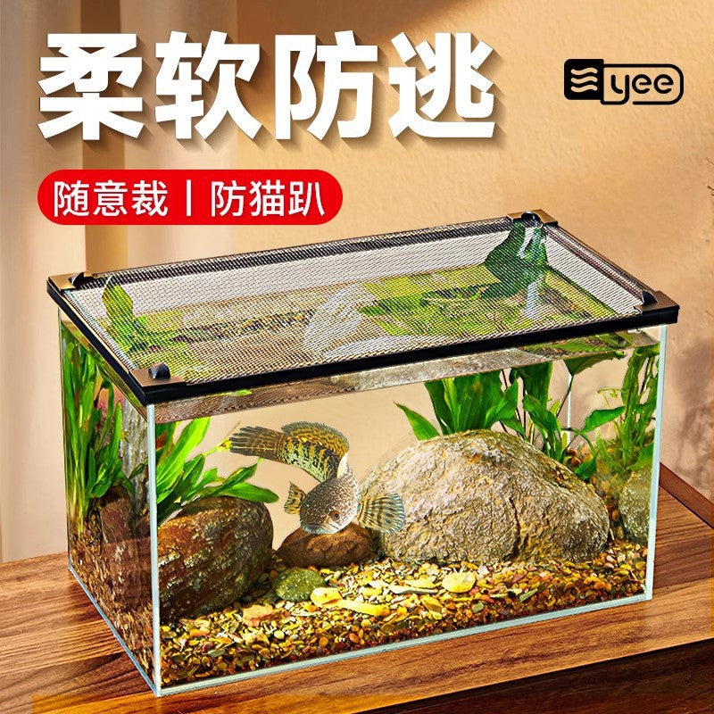 YEE Magnetic Aquarium Anti-Jump Net Cover for Fish Tanks