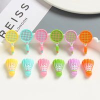 Cute Badminton Racket & Shuttlecock Hair Clips for Women, Side Bangs and Broken Hair Duckbill Clips