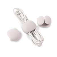 Self-Adhesive Oval Cable Clips for Desktop Data Cable Management