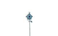 Vintage Iron Birdhouse Planter Garden Decor